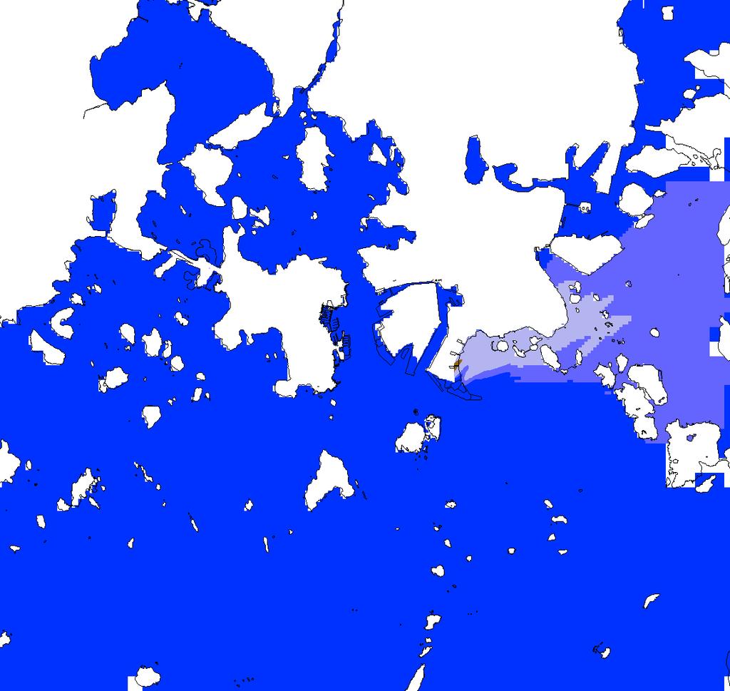 Kuvassa 7 on esitetty vakiotuulilla tapahtuva leviäminen.