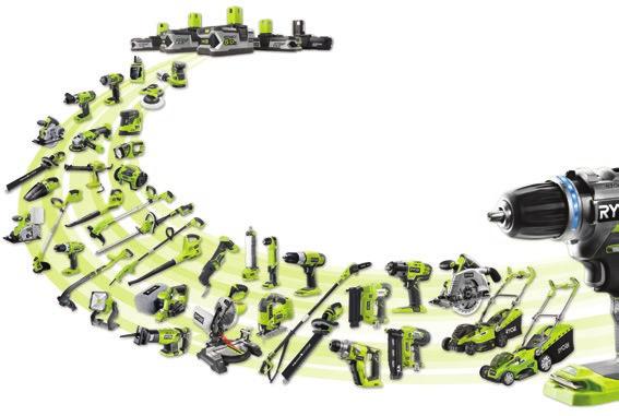 UUTUUS! Ryobi ONE+ Yksi akku, monta konetta!