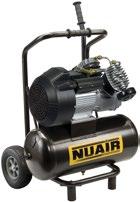 501518532 349 00 Kompressori Nuair Supertempo Rakentajan ja remontoijan kompressori, vahva 2,2 kw moottori,