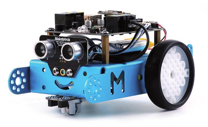 Robotin runko on tukevaa alumiinia ja suunniteltu kestämään sekä opetus että leikkikäytössä. mbot robotti on laajennettavissa lisäpaketeilla, joten se on erittäin monikäyttöinen.
