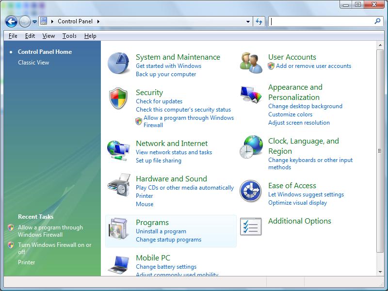 KÄYTTÄJÄN OHJAIMET Kuinka TELNET otetaan käyttöön Windows VISTA / 7