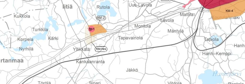 keskustatoimintojen alueiden ulkopuolella. Niitä kehitetään sellaista kauppaa varten, joka ei kilpaile keskustaan sijoittuvan kaupan kanssa ja jonka asiointitiheys on pieni.