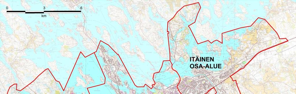 Kuva 1. Keskustaajaman osayleiskaava-alueet.