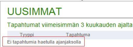 Omat tiedot Uusi hakemus Hakemuk set Maksut Omia tietoja voi muokata = muokataan tietoja sekä tallennetaan tiedot = saadaan ohjeet.