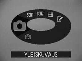 Kuvaaminen omia asetuksia käyttäen Perustiedot Kytke virtatilailmaisin syttyy noin Laukaisin sekunniksi. Zoomausvipu Tilailmaisin Zoomin käyttäminen (s. 4) Salaman käyttäminen (s.