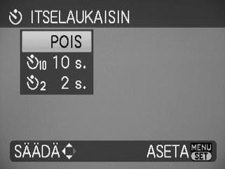 Perustiedot 5 Kuvaaminen itselaukaisimella Perustiedot 6 Kuvien katseleminen (Toista) Jalustan käyttöä suositellaan.
