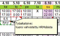 Työvuorojen hyväksyntä Jos yrityksessä halutaan ottaa käyttöön suunniteltujen työvuorojen hyväksyntä toiminne,