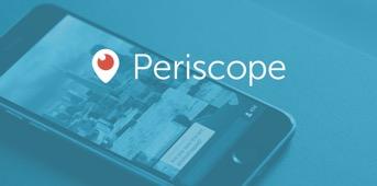 MIKÄ PERISCOPE? Twitterin omistama Periscope on mobiililaitteisiin (iphone, ipad, Android) ladattavan, ilmaisen sovelluksen avulla toimiva interaktiivinen videopalvelu.