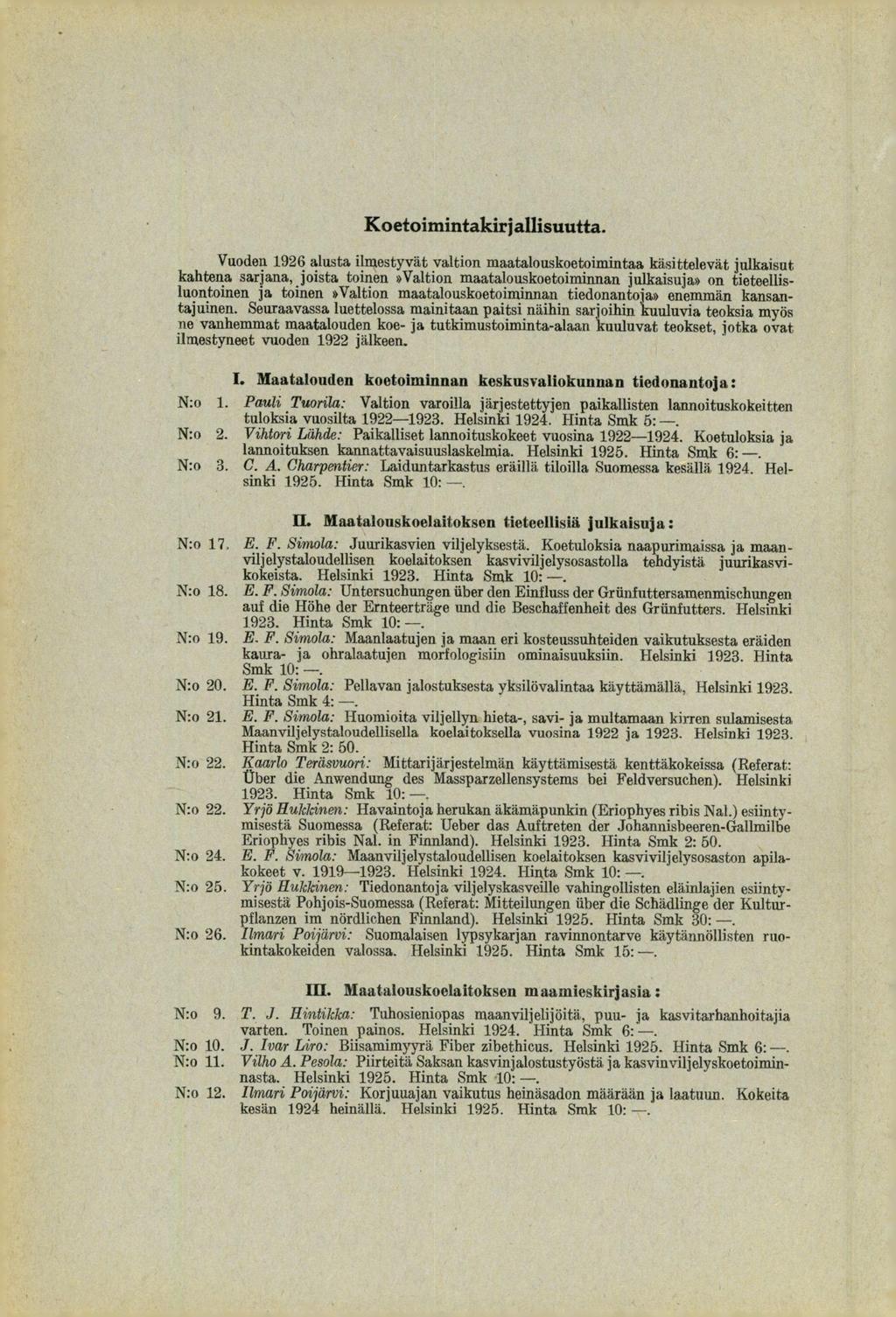 Koetoimintakirjallisuutta.