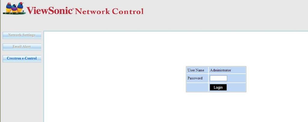 2. Näkyviin tulee verkkohallinnan päänäyttö. 3 4 5 Network Settings tai Email Alert sivun käyttö vaatii ylläpitäjän salasanan.