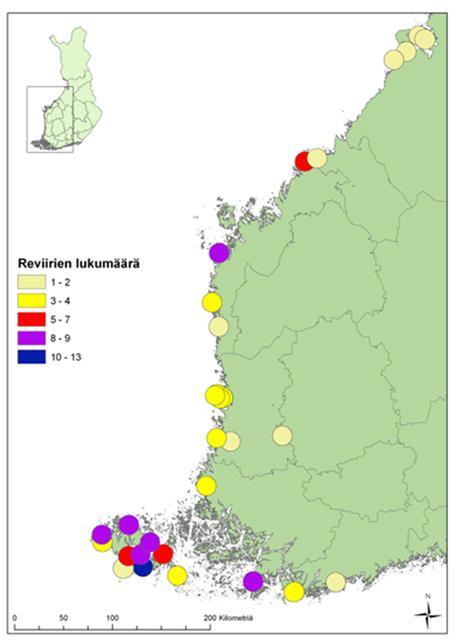 Tulokset Voimalat vuonna 2011 Vuonna 2011 merikotkan pesien