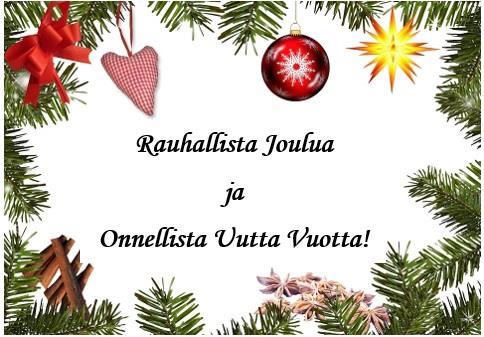 12. pe 29.12. avoinna aukioloaikojen mukaisesti
