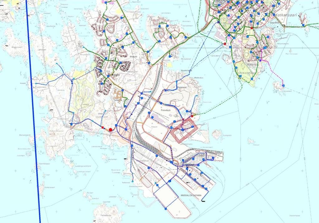 41 Mussalon sähköasemalla on 20 MVA päämuuntaja, joka syöttää 20 kv jännitteellä ja on kytkentäryhmältään YNyn0.