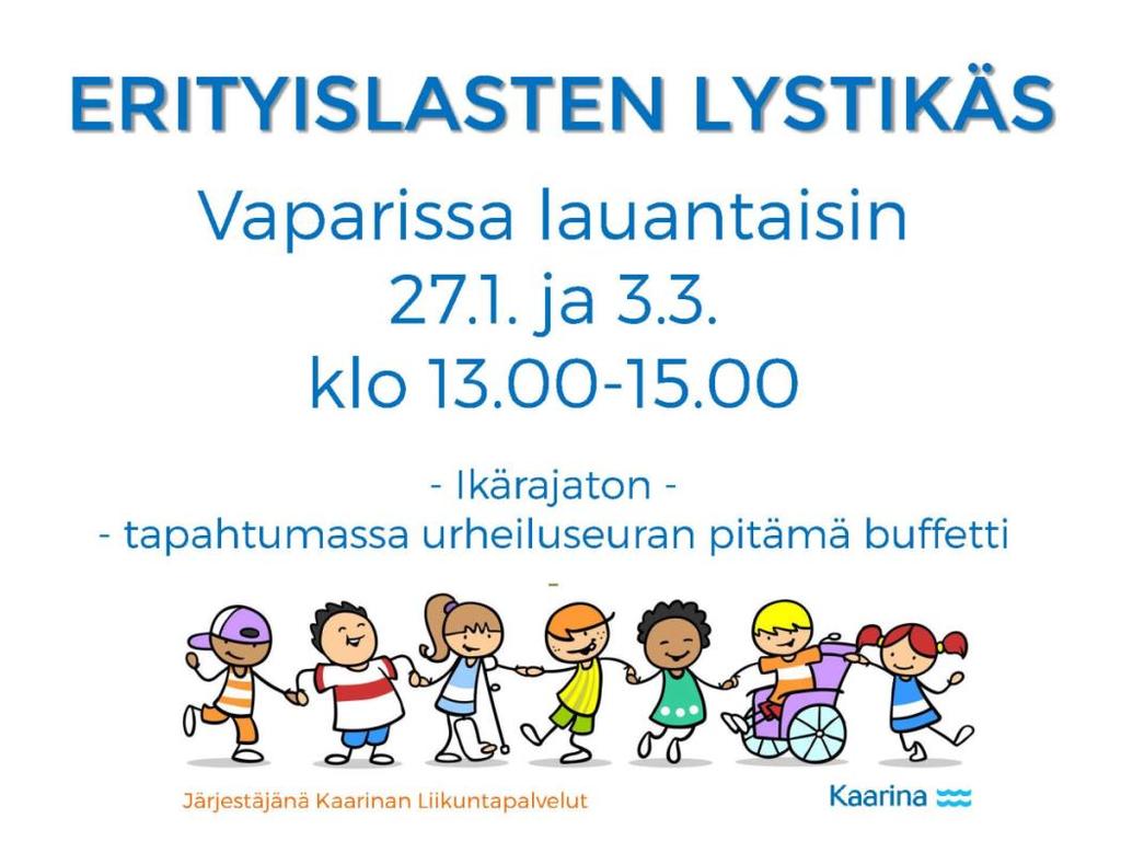 vaikuttaa tasapainoon. Tule harjoittamaan tasapainoasi vapaaehtoisten Wertaisliikuttajien ohjaamassa leppoisassa tasapainoryhmässä.). Ohjelmassa: alkuverryttely, tasapainorata ja loppuvenyttely.