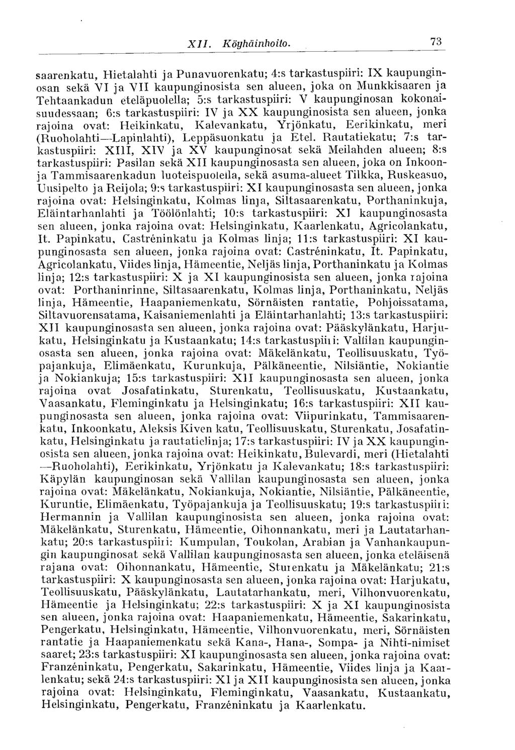 73* XII. Köyhäinhoito.