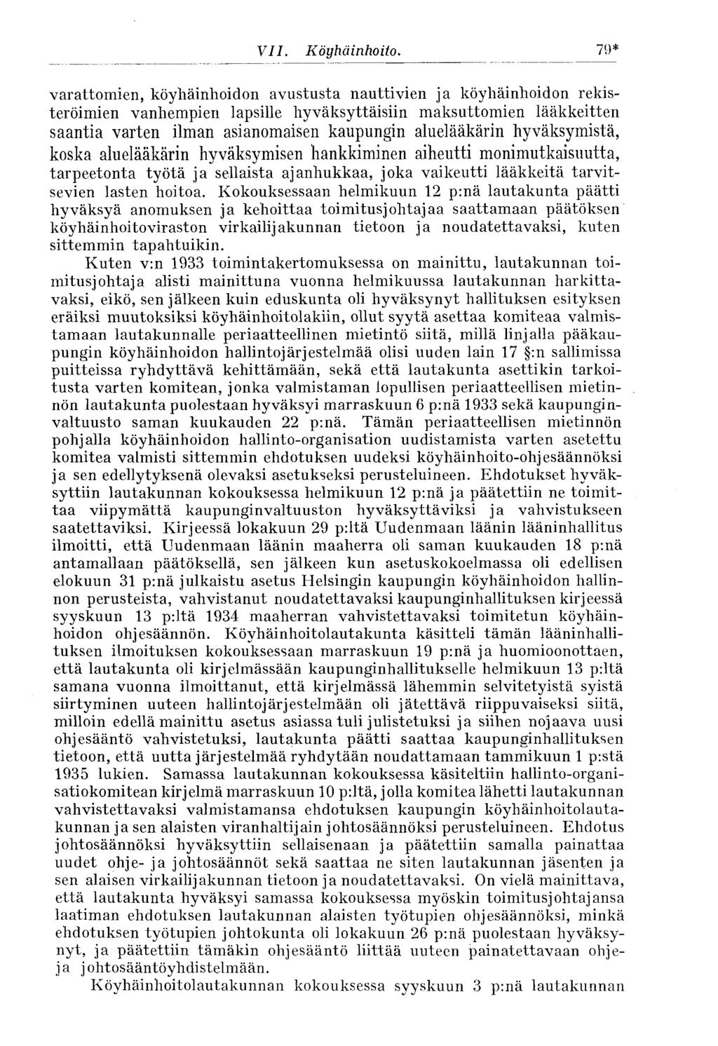79* XII. Köyhäinhoito.