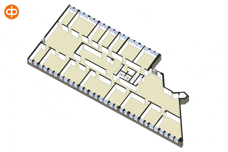 Toimisto 418 m² / 2. krs Perussiisti toimistotila kävelymatkan päässä Malmin rautatieasemalta.