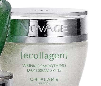 31544 NovAge Ecollagen Wrinkle Smoothing -päivävoide SK 15 50 ml Välittömästi: Kosteuttaa