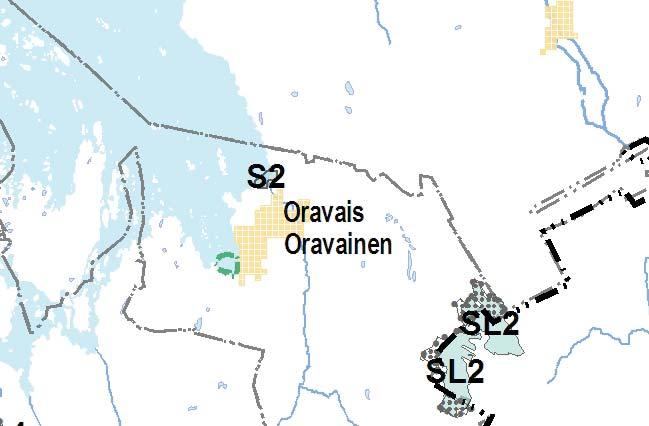 2.4 Luonnonympäristö Oravainen kuuluu eteläboreaaliseen kasvillisuusvyöhykkeeseen, jossa havupuut ovat metsien pääpuulajeja. Puuvartisten kasvien menestymisvyöhykkeissä alue sijoittuu IV-vyöhykkeelle.