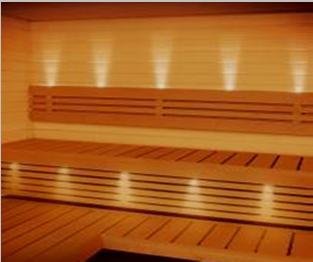 SAUNA Saunan valaistus Kiuas (Helo) Cariitti VPL20-S832, valokuidut 7+1 kpl