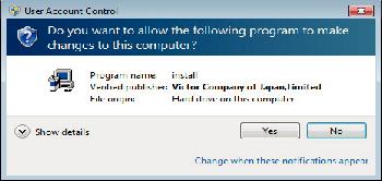 Kopiointi 9 Napsauta QUIT. 0 Everio Software Setup ilmestyy tietokoneen näyttöön. Tietokoneelle on suoritettava toiminnot näytön vaihduttua. 6 Toimi tietokoneellasi seuraavasti.