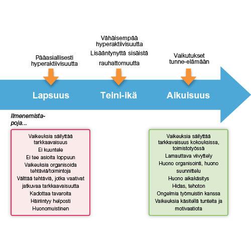 aikuiseksi, ja tällöin vastaavasti vaikutukset saattavat muuttua sekä nuoren että