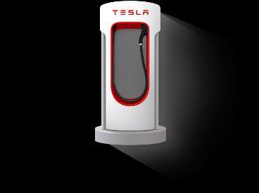 Tällöin ajoneuvo on ajettava erilliselle Tesla Supercharger -latausasemalle (kuva 10). Latausasemaan on kiinteästi liitetty tyypin 2 pistokytkintä käyttävä liitäntäjohto.