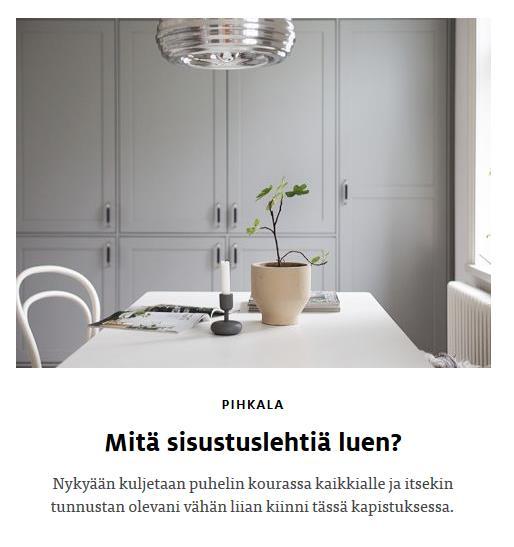 25 Kuva 12. Projektissa käytettävän sivuston sisältönosto [19].