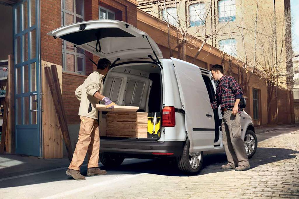 1) Vakiovarusteena Caddy Kombissa ja umpipakettiautossa.