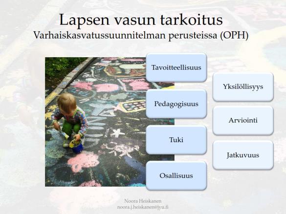 erityisopettaja, KM, väitöskirjatutkija @HeiskanenNoora Vasun sisällöt: - Mitä vasuun pitää ja saa kirjata?