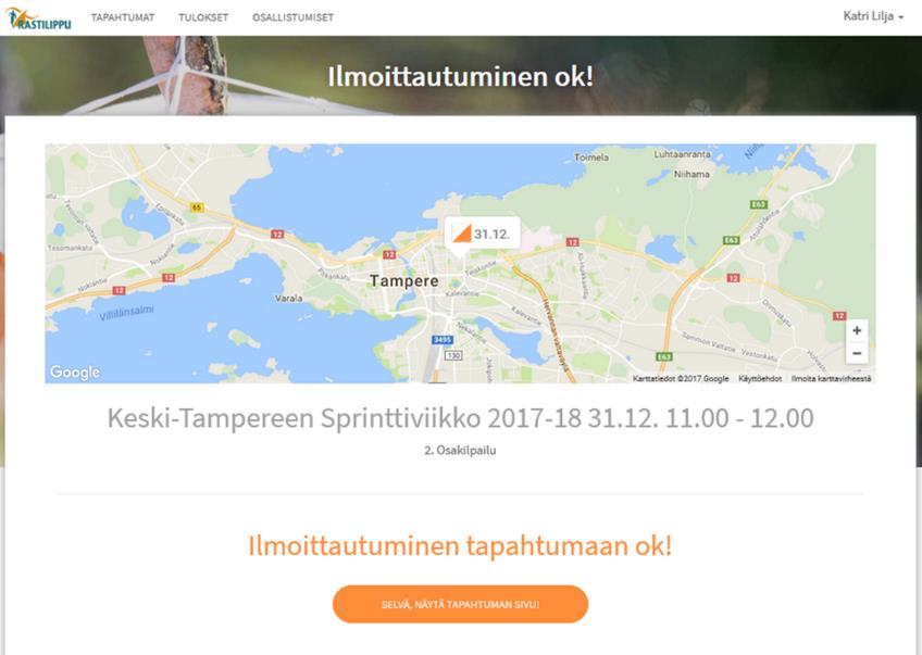 5. Maksa Rastilipussa Ohje suunnistajalle, osa 3 Kun haluat maksaa Rastilippu-palvelussa, sinulta kysytään osoitetiedot, mikäli niitä ei vielä ole profiilissasi.