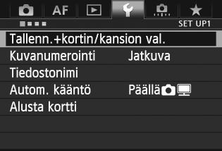 3 Kortin valitseminen tallentamista ja toistoa varten Jos kameraan on jo asetettu CF- tai SD-kortti, voit aloittaa kuvaamisen.