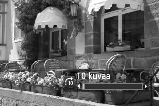 luokituksen mukaan (s. 261)Valitse luokitus kääntämällä <6>-valitsinta. Selaa siirtymällä. Toista kuvat painamalla <x>painiketta. Käännä yksittäiskuvanäytössä <6>-valitsinta.