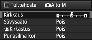 wtulostus e Tulostustehosteiden säätäminen Valitse sivun 306 vaiheessa 4 tulostuksen tehoste. Kun <e>-kuvake näkyy kirkkaana kohdan <z> vieressä, paina <B>-painiketta.