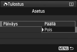 ) Tulostusasetusten määrittäminen 1 Valitse [Tulostus].