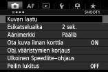 3 Näyttökielen valitseminen 1 2 3 Näytä valikkonäyttö. Avaa valikkonäyttö painamalla <M>-painiketta.