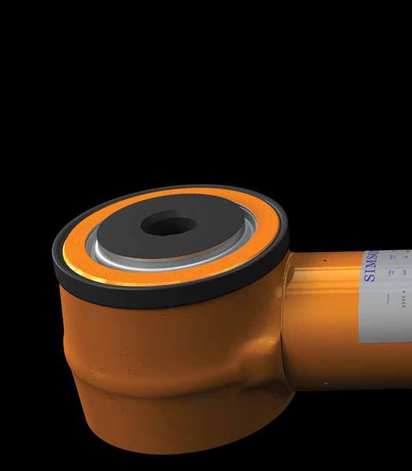 Lift piston of tempered premium stainless steel.