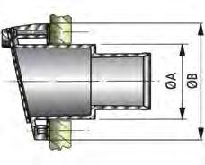 Pakoputken läpiviennit TRCSV RST Malli Pakoletku mm A=reiän koko B C TRC40SV 40 mm 41 mm 74 mm 75 mm TRC45SV 40 mm 46 mm 79 mm 75 mm TRC50SV 50 mm 51 mm 84 mm 75