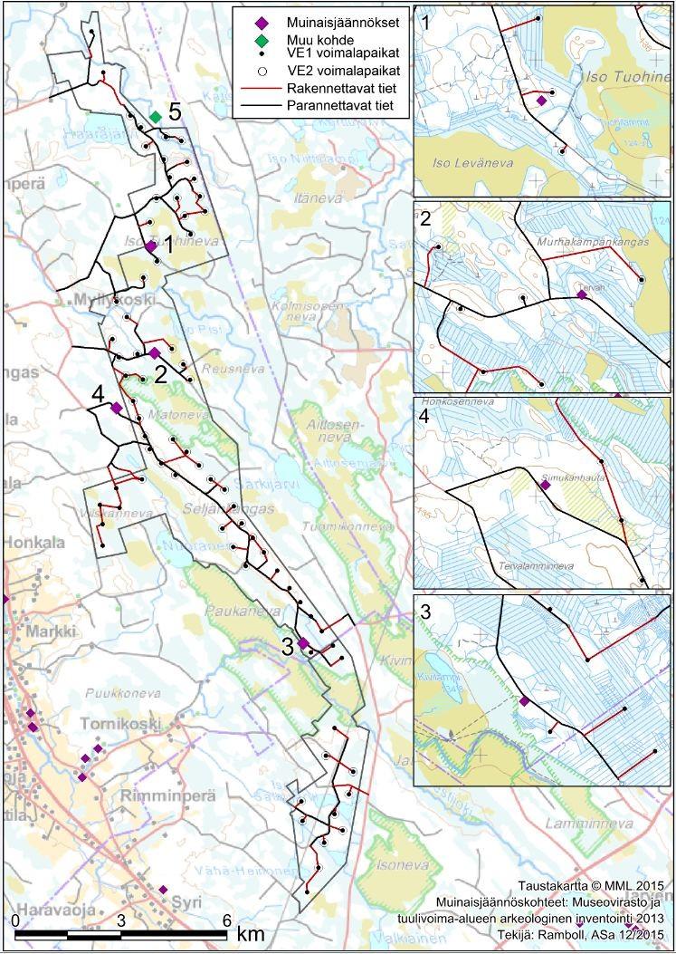 Kuva 21. Suunnittelualueen ja sen lähiympäristön muinaisjäännökset. 2.2 Maa-alueiden omistus Kokonaishankealueen maa-alueet omistaa kokonaisuudessaan Toholammin yhteismetsä.