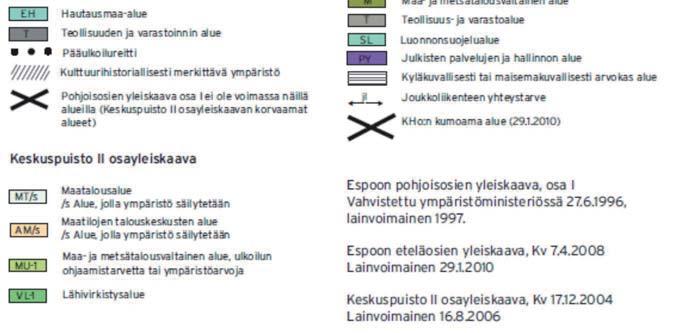 Osalle KHO:n eteläosien yleiskaavasta kumoamista rakentamisalueista sijoittuu kuitenkin lainvoimainen Bassenkylän asemakaava.