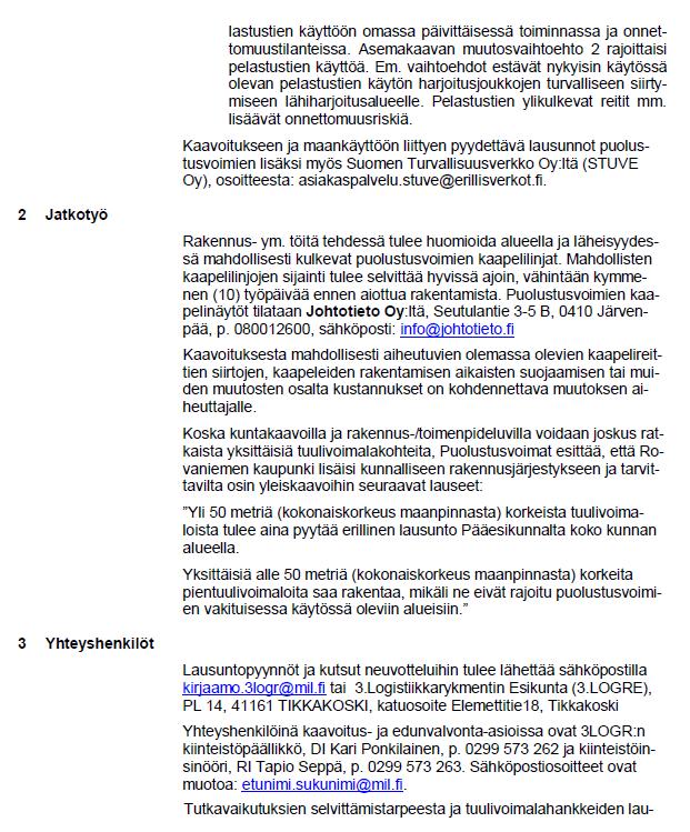 Kaupunginhallitus: Kaavalla ei vaaranneta