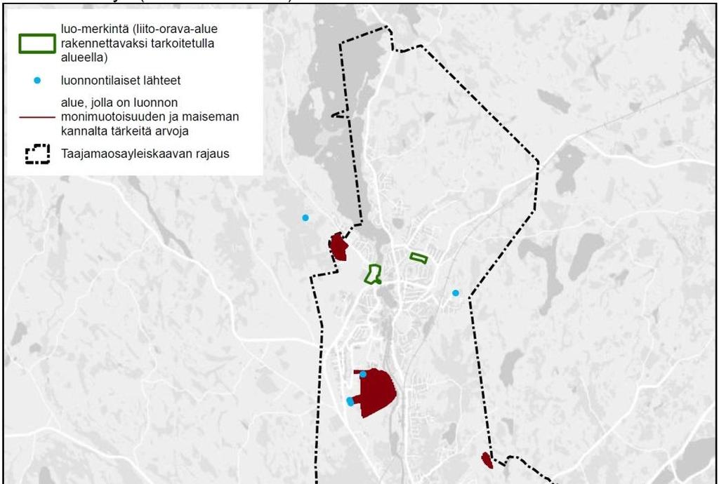 14 Kuva 2-5. Kaavakartalle merkityt arvokkaat luontokohteet. 2.3 Maisema ja kulttuuriympäristö 2.3.1 Maisemarakenne, maisemakuva Ympäristöministeriön maisema-aluetyöryhmän v.
