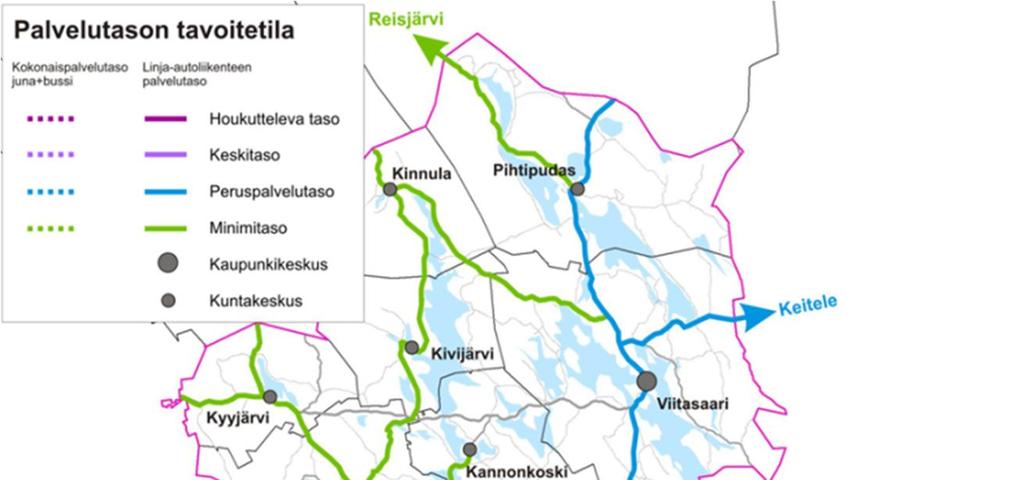 36 Matkahuollon pikavuorot pysähtyvät pääosin Jämsässä seuraavilla pysäkeillä: Hotelli Jämsä (Valtateiden 9 ja 24 sekä kt 54:n liittymän pohjoispuolella), Viiskulma, linja-autoasema ja Himos