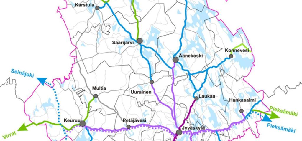 Keski-Suomen ELY-keskuksen selvityksen mukaan liittymän läheisyydessä olevan Shellin huoltoasemalla pysähtyy noin 20 arkipäivävuoroa, jotka eivät kierrä Jämsän keskustan kautta (tilanne 5/2016).