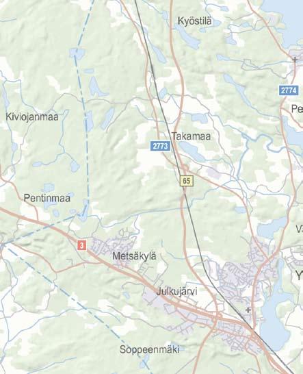 kuolemaan johtanut onnettomuus omaisuuvahinkoon johtanut onnettomuus Onnettomuudet valtatiellä 3 välillä Ylöjärvi Hämeenkyrö vuosina 2004 2008.