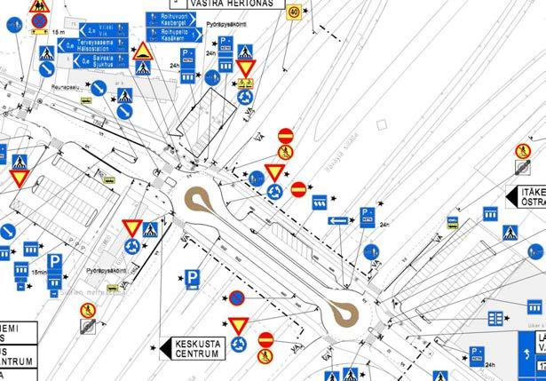 Siilitien ja Muuntajankadun pysäköinti ja risteysjärjestelyt Itäväylän ramppien ja Siilitien /Muuntajankadun liittymät muutetaan pisara-kiertoliittymiksi.