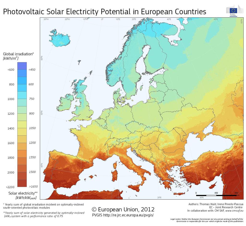 Jodat Ympäristöenergia Oy 5 Vuotuinen kokonaissäteilymäärää globaalisäteilystä