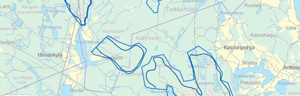 Hitonmäki (0999251) sijoittuu sekä Äänekosken kaupungin, että Laukaan kunnan puolelle