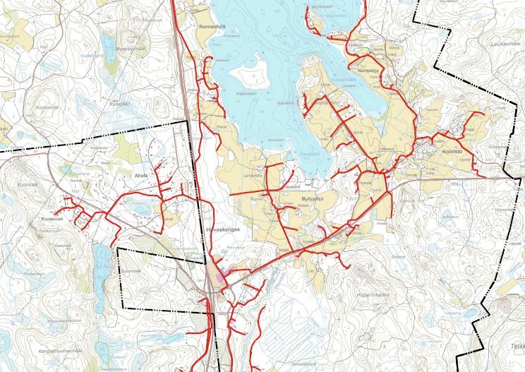 Kaupunginhallitus 10.4.2017 liite nro 2 (23/52) 22 2013 laskutettiin puhdasta vettä 36 677 m 3 ja jätevettä 35 909 m 3, josta Laukaan puolelle oli toimitettu 10 457 m 3.