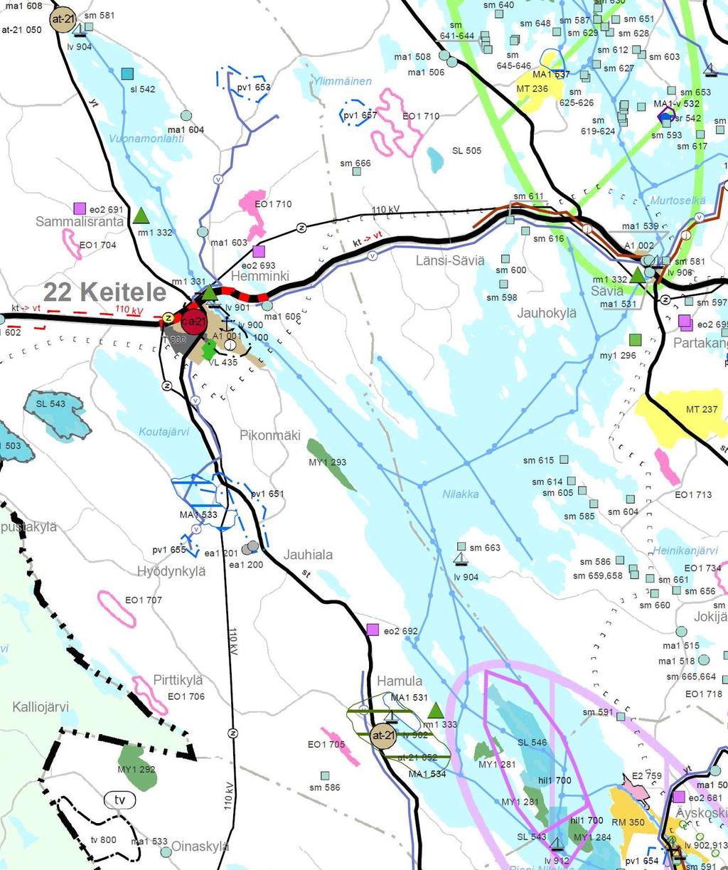 Maankäytönsuunnittelu KEITELEEN KUNTA Nilakka - Koutajärvi rantaosayleiskaavan muuttaminen 4 Suunnittelutilanne 4.